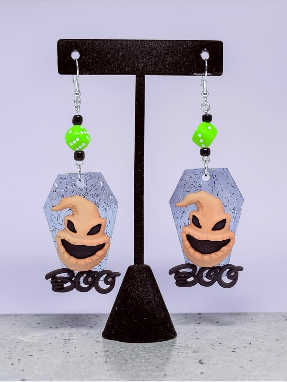 Nightmare before Christmas Oogie Boogie Gothic Coffin Earrings